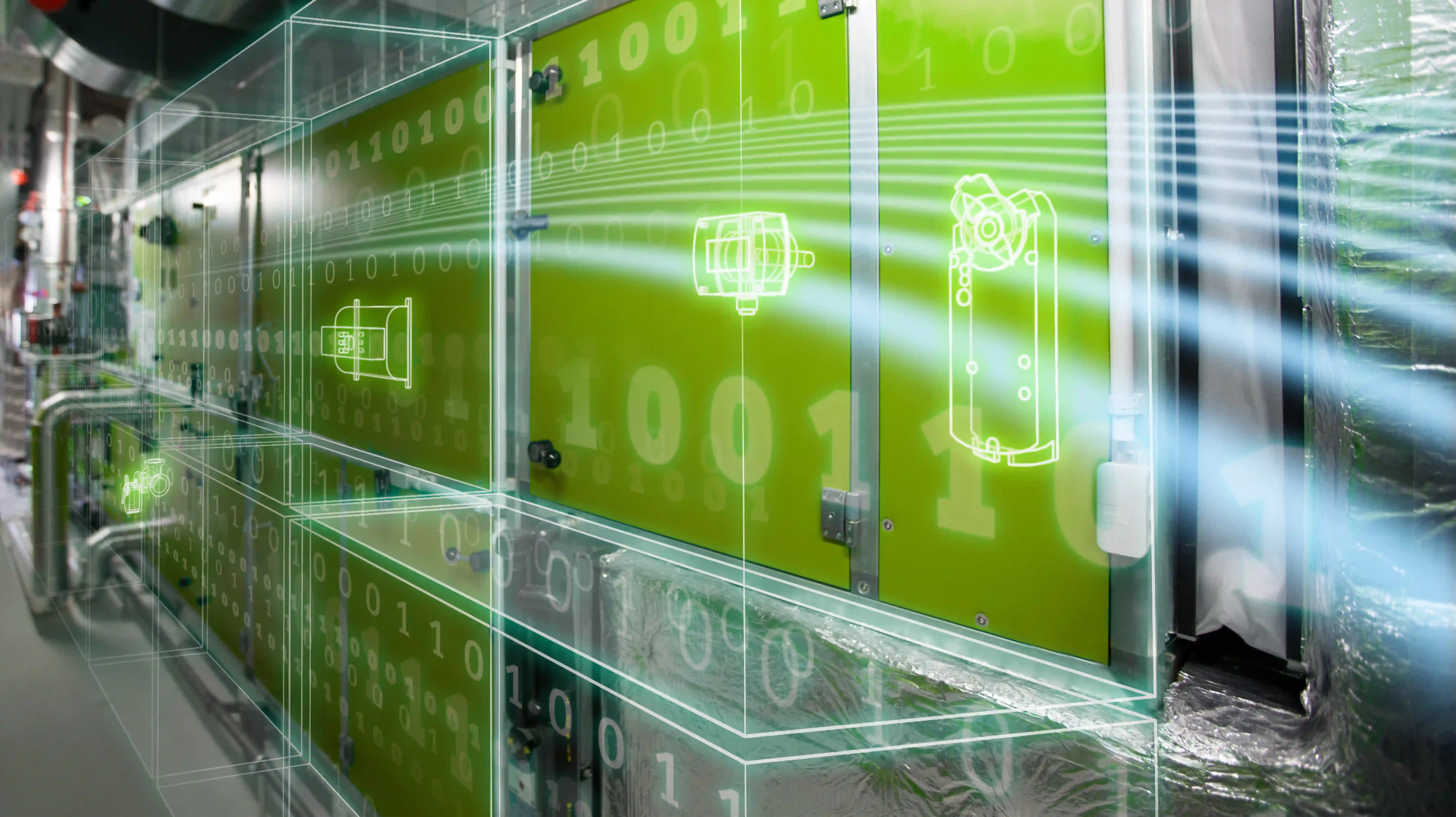 RLT-Gerät auf einem Gebäudedach — Lüftungstechnik von GYRO Bautechnik