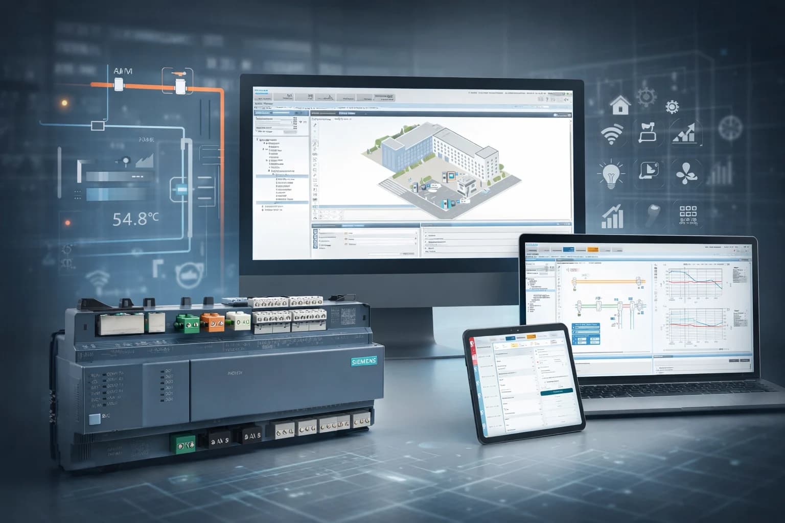 Schaltschrank mit Regelungstechnik von GYRO Bautechnik